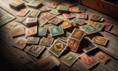 Impressions of old Belgian stamps in collection
